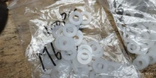 Arandela plana de plástico y nailon blanco y negro, espaciador plano, sellos de aislamiento, anillo de junta, M2, M2.5, M3 M4 M5 M6 M8 M10 M12, M14, M16, M18, M20