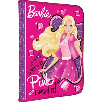 

Folder for notebooks Barbie zipper