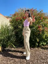 Pantalones largos sencillos Vintage a cuadros para mujer, pantalón de pierna ancha, informal, moda urbana