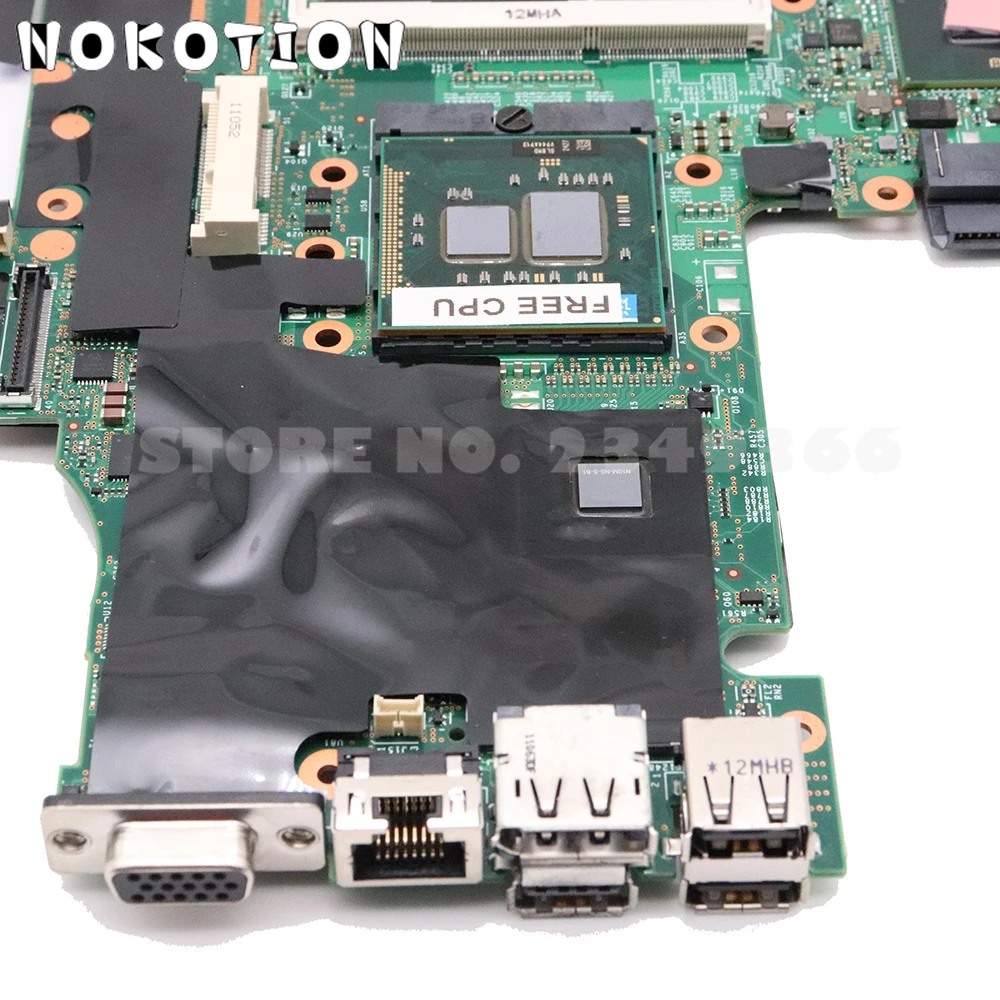 NOKOTION 75Y4068 48.4FZ10.031 основная плата для lenovo ThinkPad T410 T410I материнская плата для ноутбука QM57 Quadro NVS 3100M GPU
