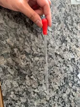 Pipeta de vidrio para laboratorio escolar, Bombilla de goma con cuentagotas, dispensador de 0,5 ml, 1ml, 2ml y 3ml, 1 unidad