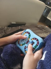 Cubo giratorio de inteligencia mágica para niños, juguete educativo con giroscopio para dedos