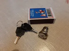 Interruptor de botón electrónico de aleación de Zinc de 12mm, interruptor de apagado, bloqueo de teléfono, interruptor de alimentación de seguridad, terminales tubulares + 2 llaves, 2 posiciones