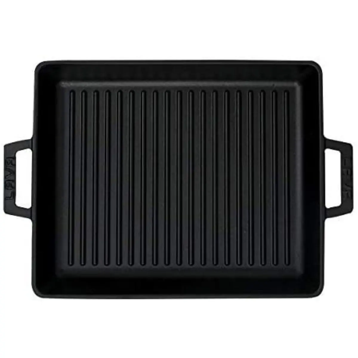 LAVA CAST IRON Lava Enameled Cast Iron Grill and Griddle Pan 13.5