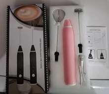 Milk-Frother-Blender Mixer Whisk Bubble-Maker Usb-Charger Coffee-Cappuccino Electric Handheld