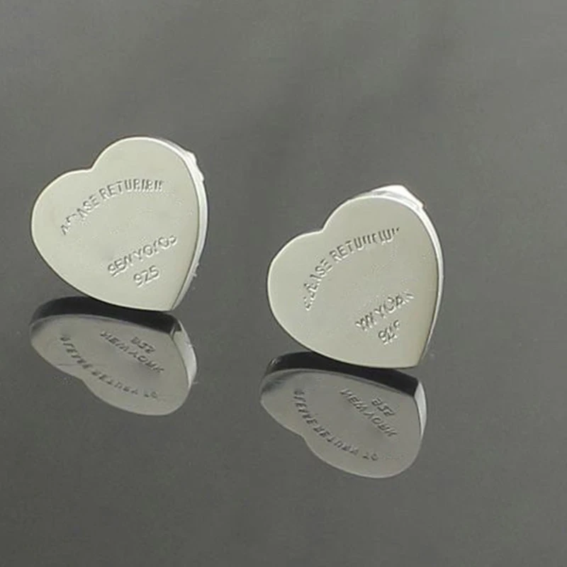Серьги-гвоздики, оригинальные, 925 пробы, серебряные, романтические, с цифрами, с камнями, роскошные ювелирные изделия, аксессуары, свадебные серьги