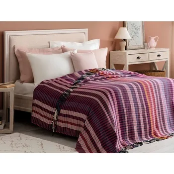 

Double Bed Cover-Fuchsia/Plum Red 200 X220 2020 2021