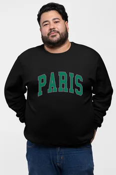 

Angemiel Wear Green Color Paris Black Men 'S Sweatshirt
