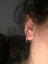 Pendientes de aro de Plata de Ley 925 para mujer, con hebilla de hueso del oído, redondos, aros, anillos aretes, joyería