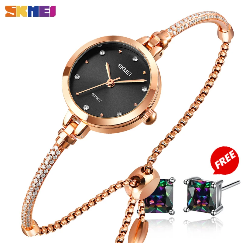 SKMEI Japan Quarz bewegung Mode Dünne Damen Uhren Casual Weibliche Mädchen  Kleid Uhr 3Bar Wasserdicht Relogio Feminino 1805 - AliExpress Watches
