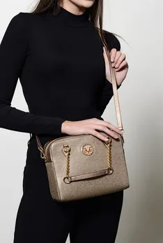 

Women's 5404 Gold Lady Hand Bag 19 V69 ITALIA 5404 Model High Quality PU Made in Turkey