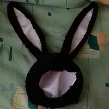 Gorro con orejas de conejo para mujer y niña, Gorro con orejas de conejo para Halloween, Cosplay, gorro largo con Orejas de conejo de peluche Sombrero de conejo