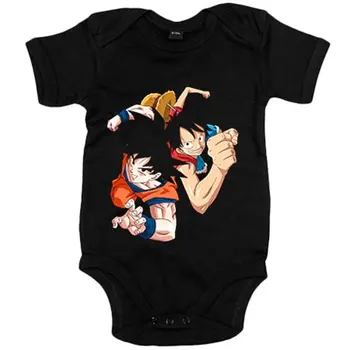 

Baby bodysuit Goku and One Piece Monkey D Luffy