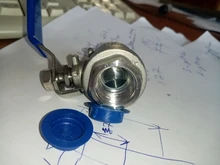 Stainless-Steel Ball-Valve Female SS304 BSPT with Vinyl-Handle 1-1/2-2P Full-Port 3/8-