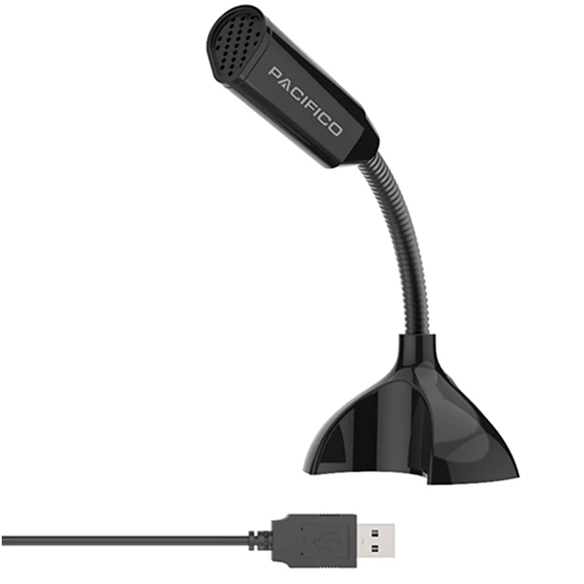 Micrófono Web USB digital avanzado para mayor claridad, micrófono Flexible con cancelación de ruido para ordenador y portátil 2