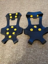 Cubrezapatos antideslizantes para exterior, 10 tacos, Universal, para nieve, escalada, Camping, tallas S, M, L y XL