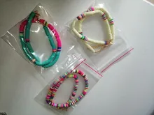 Collar de cuentas coloridas para mujer, gargantilla de moda para chica, joyería de Surf para playa de verano