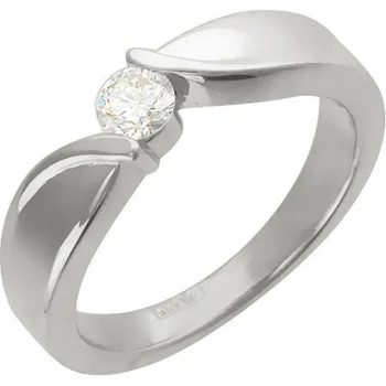 

Esthete ring with 1 750 white gold diamond