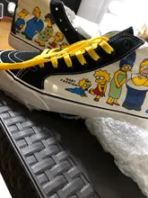 Zapatillas de lona con estampado de dibujos animados para hombre y mujer, zapatos vulcanizados de alta calidad para monopatín, primavera y verano