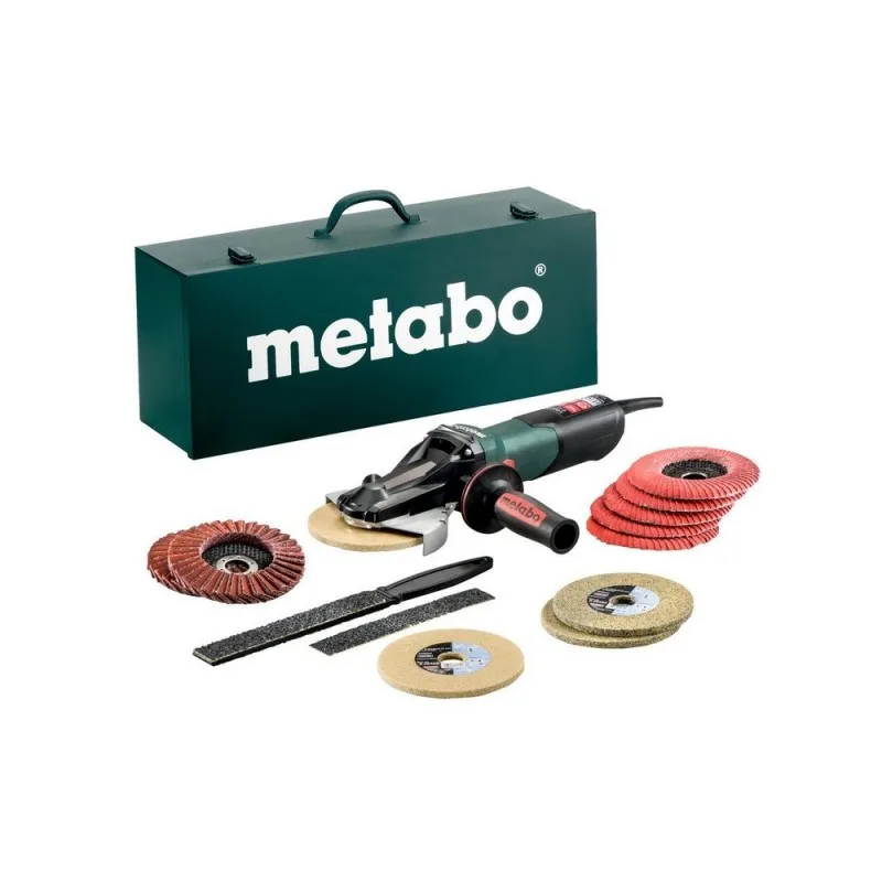 をメタボセット特殊ステンレスフラットヘッドミニグラインダーwevf 10 125クイックinoxセット