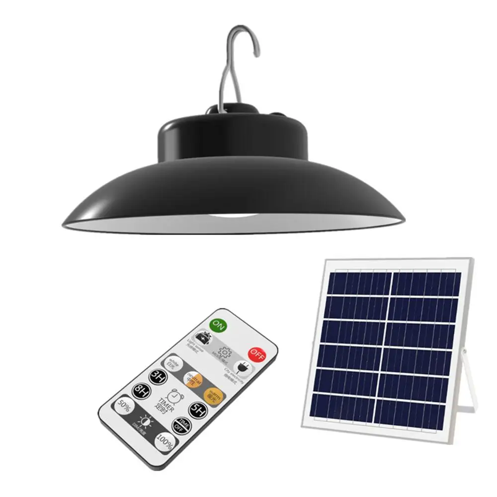 Motion Sensor LED Solar Light Outdoor Indoor Solar Powered Pendant Lamps IP65 Waterproof Dual Head Lamps for Garden solar bulb