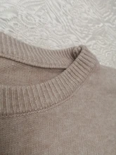 Hirsion-suéter holgado de gran tamaño para mujer, jersey básico de punto elegante, cuello redondo, suave, de Cachemira, para invierno, 2020