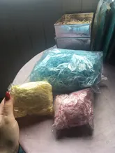 Rafia de papel arrugado y triturado de colores, cajas de dulces artesanales, Material de relleno de cajas, decoración para el hogar, boda, 20g/50g
