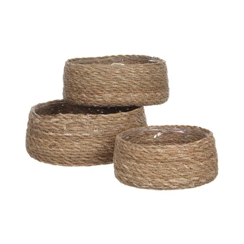 

WICKER BASKET SET OF 3 PCS