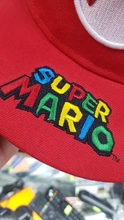 Gorra de baseball con bordado de Mario para niñas, informal, cosplay, hip hop, para viajar al aire libre
