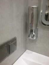 Soap-Dispenser Shampoo Hotel Lotion Wall-Mounted Bathroom Stainless-Steel New