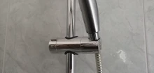 Barra deslizante de plástico ABS para ducha, accesorios de baño Universal de 20 a 25mm, soporte de abrazadera ajustable de reemplazo para Barra de ducha
