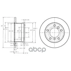 Тормозной Диск(В Упаковке 2 Шт Цена За 1 Шт) Delphi арт. BG3237