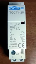 Din Rail Modular Contactor 50/60hz 220V/230V 2no 2nc Household 2P 25A TOCT1 1NC 1NO