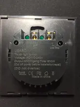 Touch-Switch Led-Panel Glass Interruttore Wall Power Black Ubaro Eu White 1/2/3-gang