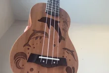 21inch Ukulele Mini Guitar Soprano 4-Strings Hawaii Sevenangel 15-Frets Closed-Knob Wholesale