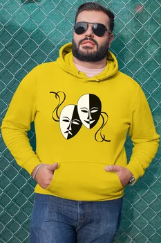 

Angemiel Wear Face Yellow Men 'S Hooded Sweatshirt