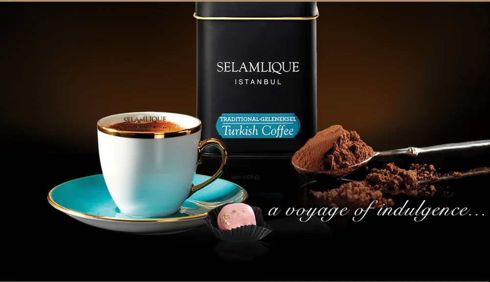 Selamlique турецкий кофе 125гр.(4,40 унций) | кофе с кардамоном| жерновой кофе | Арабика| кофе с корицей
