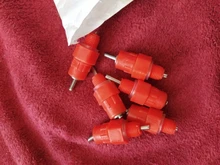 Bebedor de boquilla para pollo, alimentador de vasos de agua, bebederos para pollos, suministro de aves de corral con ángulo de 360, 5 uds., novedad