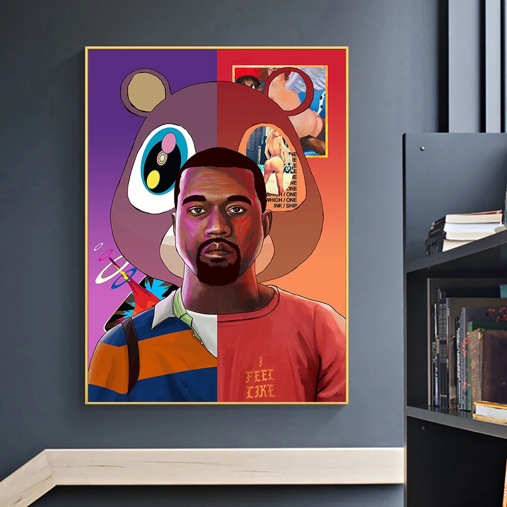 Kanye West Poster Hip Hop Music Art canvas painting Hypebeast Music Wall Art Picture for Living Room Home Decor Cuadros Kanye West Poster Hip Hop Music Art canvas painting Hypebeast Music Wall Art Picture for Living Room Home Decor Cuadros