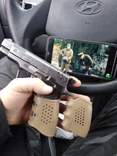 Funda de guante antideslizante para la mayoría de pistolas Glock 17 19, accesorios de caza, pistola táctica, funda de agarre de goma, revista