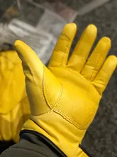 QIANGLEAF-guantes de protección para hombre, de cuero de vaca, amarillo, ultrafinos, de seguridad, para el trabajo, venta al por mayor, 527NP, Envío Gratis