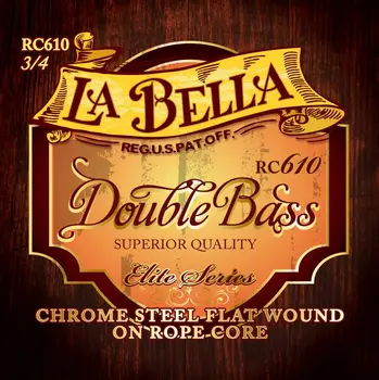 

Rc610 set of strings for double bass size 3/4, La Bella