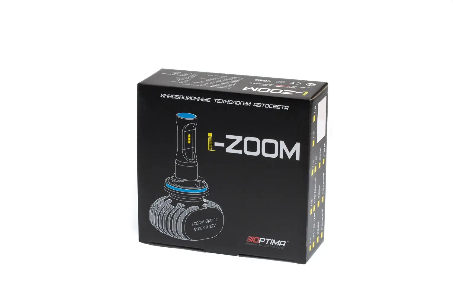Светодиодная лампа H4 Optima LED i ZOOM комплект арт: H4|Передние LED-фары для авто| |