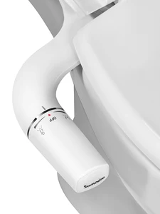 Насадка для унитаза SAMODRA, Сверхтонкая насадка на сиденье унитаза, двойная насадка, биде, регулируемое давление воды, неэлектрический распыл...