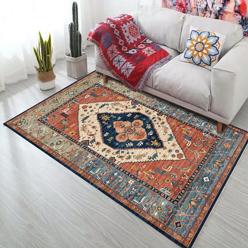 Persian Style Carpets Non-Slip Living Room Bedroom Study Rectangle Area