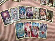 Cartas de Tarot misteriosas para mujeres y niñas, cartas de oráculo, juego de mesa
