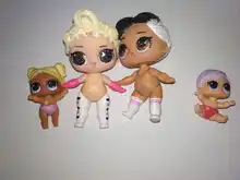 (4 uds) 2 uds Original LOL sorpresa muñecas + 2 uds hermanas Lil combinación juguetes LOL familia de muñeca para las Niñas jugando regalo enviar al azar