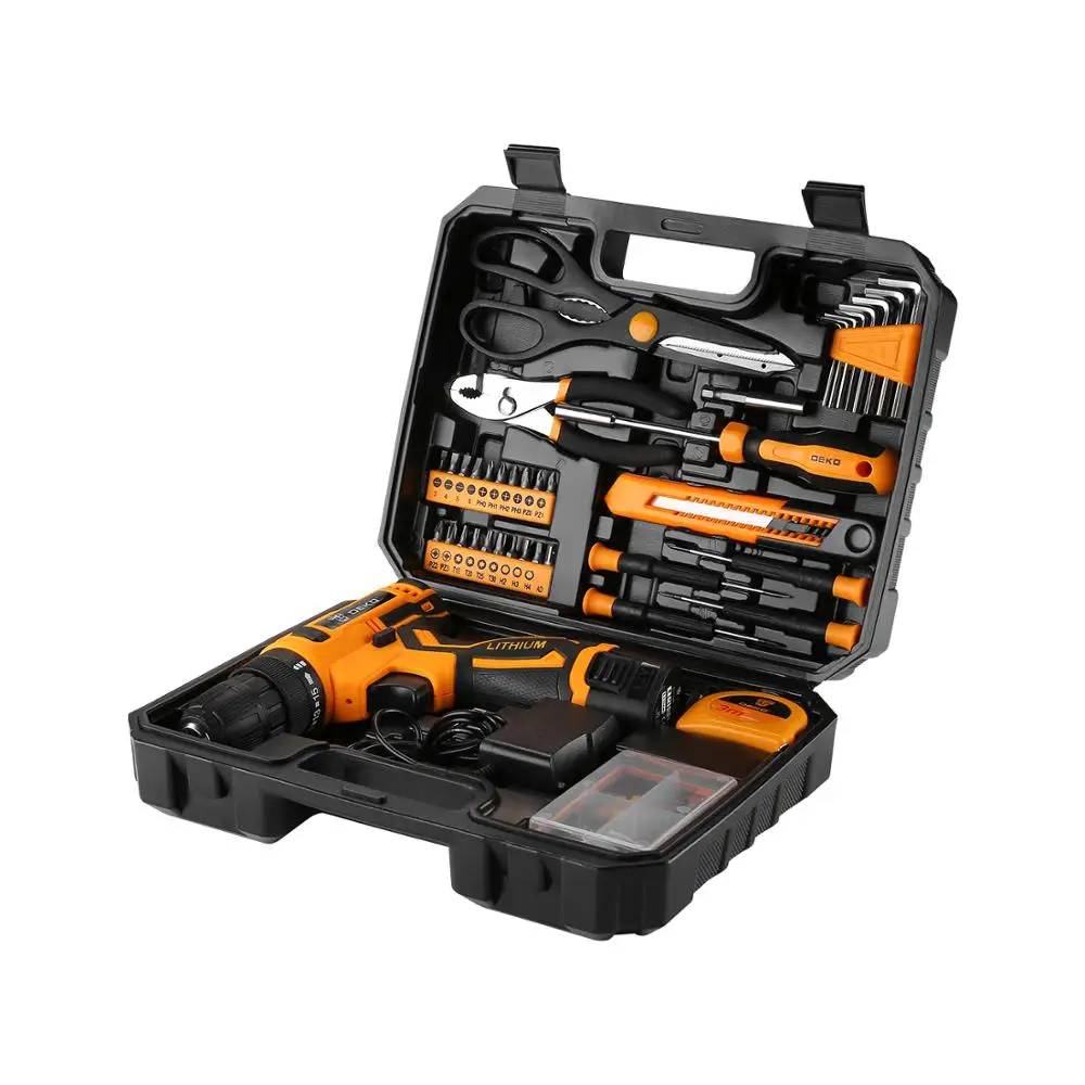 Cordless drill Deko banger, tool set 93 Ave. 2 battery. 1.8Ач ► Photo 2/6