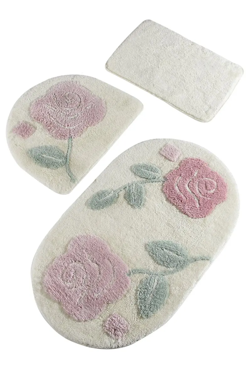 Коврик для ванной | коврик для ванной нескользящие Противоскользящие коврики Пинки экрю 3л набор 60X100 cm-50X60 Cm-40X60 см