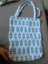 Plegable reutilizable las mujeres bolsa de compras flores bolso Casual bolso de lona bolso Eco bolsa de playa de gran capacidad